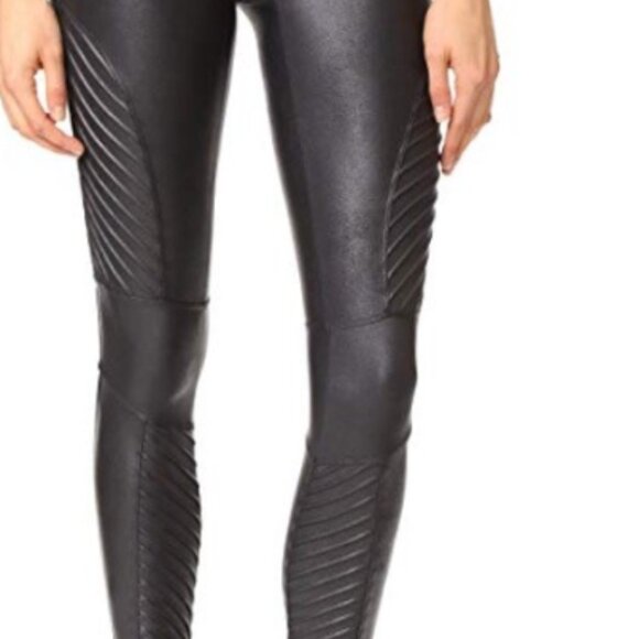 SPANX Faux Leather Leggings - M - Picture 1 of 2